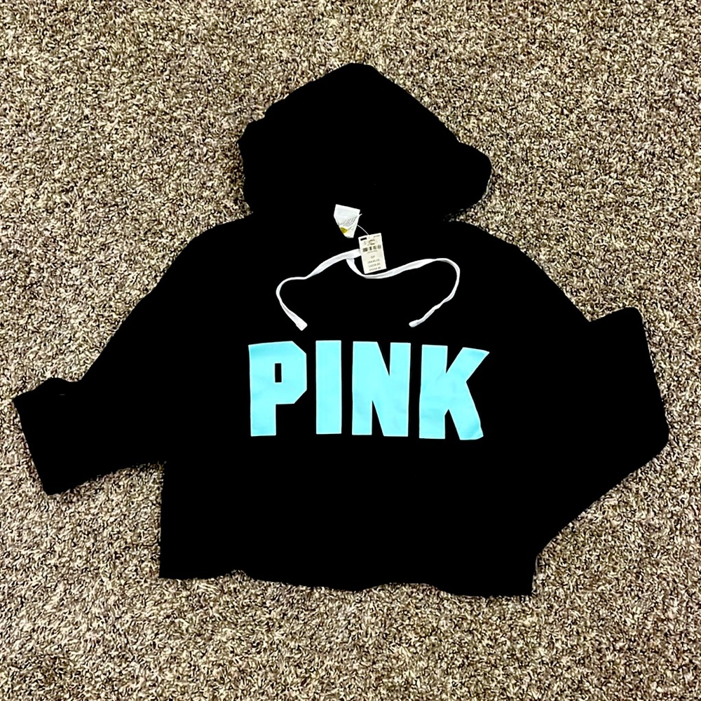 Victoria Secret Pink Cropped Hoodie